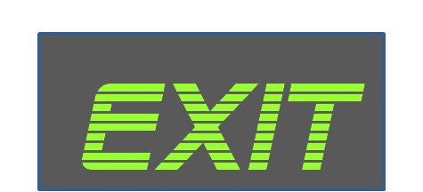 Photoluminescent Exit Sign Photoluminescent Exit Sign